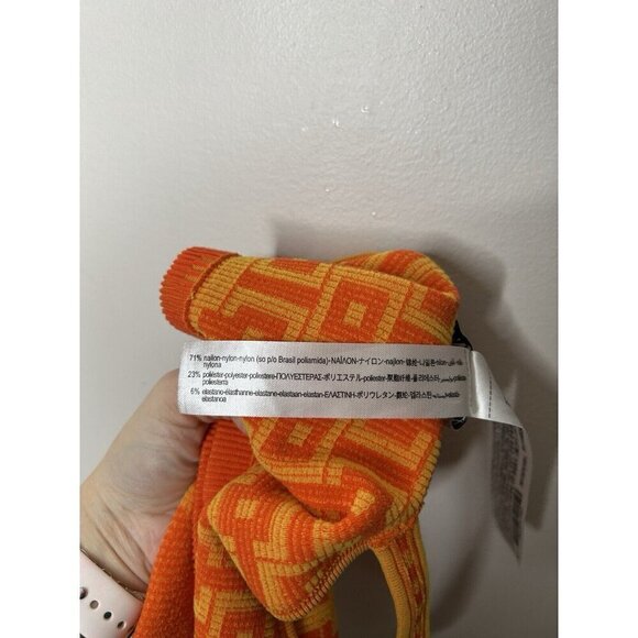 Zara Women's Limitless Contour Collection Orange Seamless Crop Top Size M-L - Picture 9 of 9